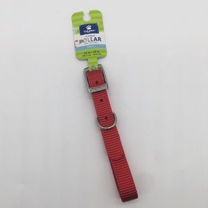 4/$25 Top Paw small red buckle nylon collar 469